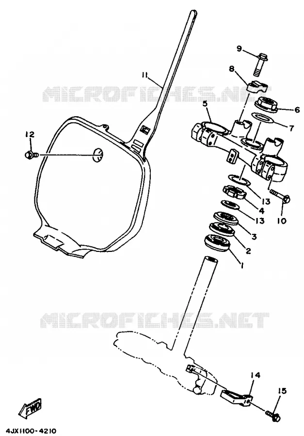 DIRECTION Yamaha MOTO 250 1997 YZ  YZ250