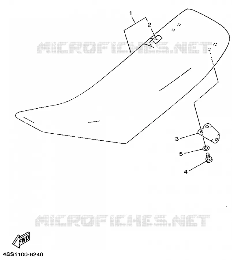 SELLE Yamaha MOTO 250 1997 YZ  YZ250