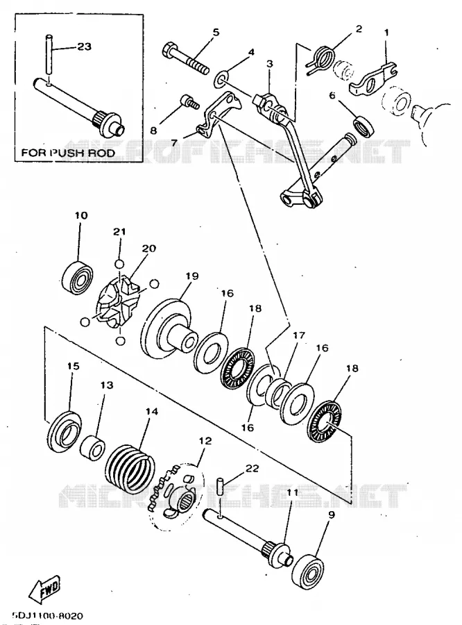 VALVE D'ECHAPPEMENT Yamaha MOTO 250 1998 YZ  YZ250
