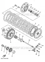 EMBRAYAGE DE DEMARREUR pour Yamaha YZ250 de 1999