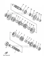 TRANSMISSION pour Yamaha YZ250 de 1999