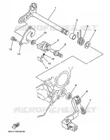 AXE DE SELECTEUR / PEDALE pour Yamaha YZ250 de 1999