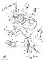 RESERVOIR A ESSENCE pour Yamaha YZ250 de 1999