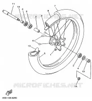 ROUE AVANT pour Yamaha YZ250 de 1999