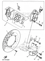 ETRIER DE FREIN AVANT pour Yamaha YZ250 de 1999