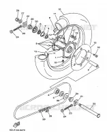 ROUE ARRIERE pour Yamaha YZ250 de 1999