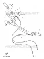 GUIDON ET CABLES pour Yamaha YZ250 de 1999