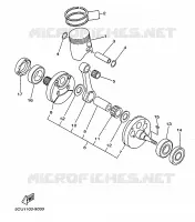 VILEBREQUIN / PISTON pour Yamaha YZ250 de 1999