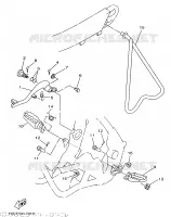 SUPPORT / REPOSE PIEDS pour Yamaha YZ250 de 1999