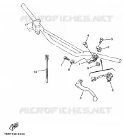 COMMODO / LEVIER pour Yamaha YZ250 de 1999