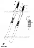 PIÈCES OPTIONNELLES   PARTIE CYCLE pour Yamaha YZ250 de 1999