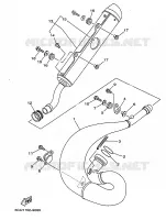 ECHAPPEMENT pour Yamaha YZ250 de 1999