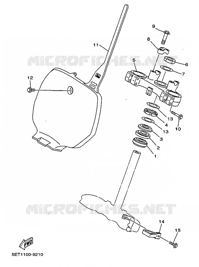 DIRECTION Yamaha MOTO 250 1999 YZ  YZ250