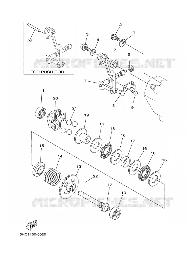 VALVE D'ECHAPPEMENT Yamaha MOTO 250 2001 YZ  YZ250