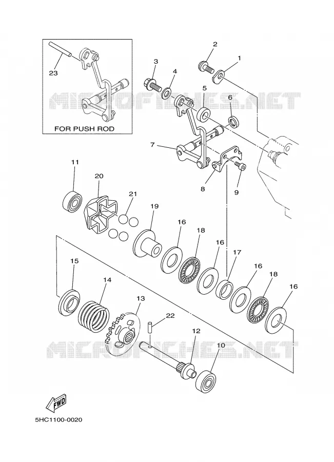 VALVE D'ECHAPPEMENT Yamaha MOTO 250 2001 YZ  YZ250