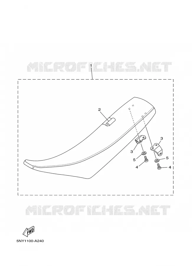 SELLE Yamaha MOTO 250 2002 YZ  YZ250