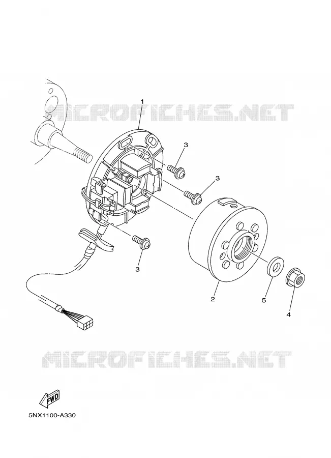 ALLUMAGE Yamaha MOTO 250 2002 YZ  YZ250
