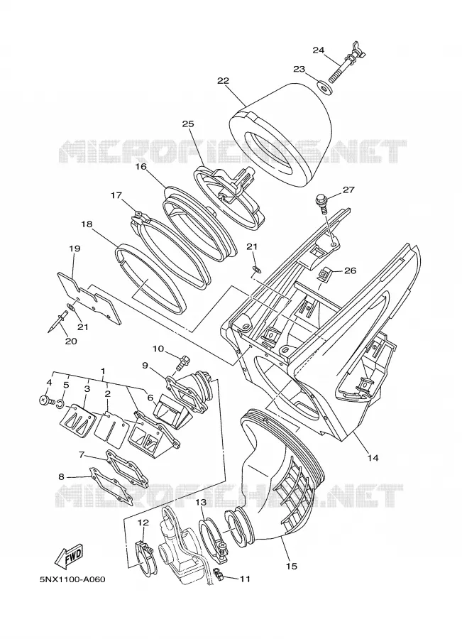 ADMISSION Yamaha MOTO 250 2007 YZ  YZ250