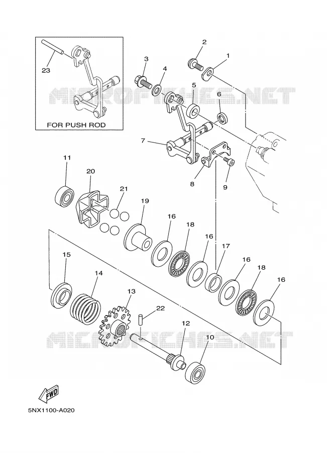 VALVE D'ECHAPPEMENT Yamaha MOTO 250 2008 YZ  YZ250