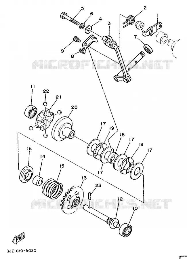VALVE D'ECHAPPEMENT Yamaha MOTO 250 1990 YZ  YZ250A