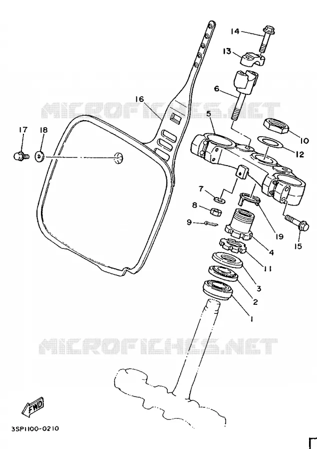 DIRECTION Yamaha MOTO 250 1990 YZ  YZ250A