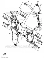 RADIATEUR / DURITES pour Yamaha YZ250B de 1991