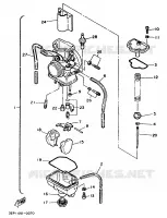 CARBURATEUR pour Yamaha YZ250B de 1991