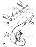 ECHAPPEMENT pour Yamaha YZ250B de 1991
