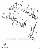 PEDALE DE SELECTEUR pour Yamaha YZ250B de 1991