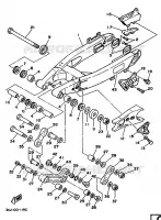 BRAS ARRIERE pour Yamaha YZ250B de 1991