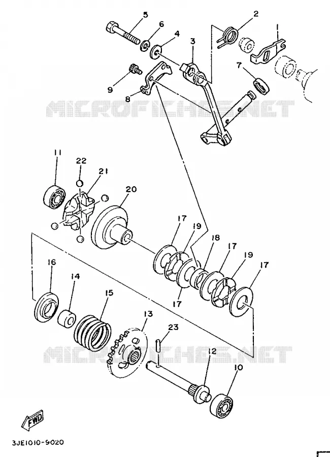 VALVE D'ECHAPPEMENT Yamaha MOTO 250 1991 YZ  YZ250B