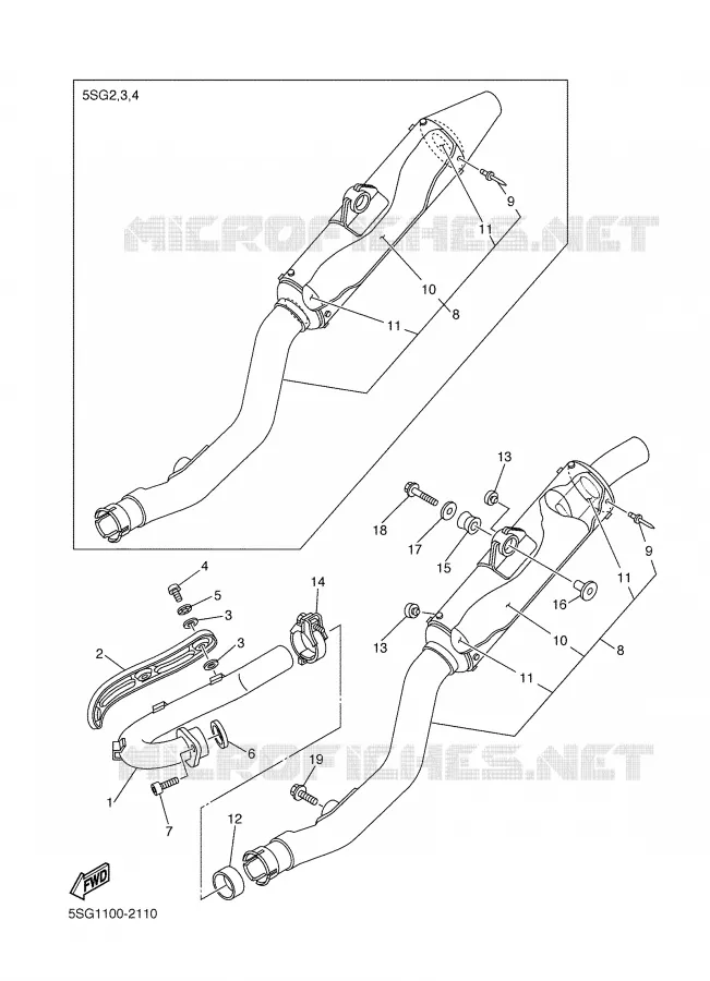 ECHAPPEMENT Yamaha MOTO 250 2002 YZF  YZ250F