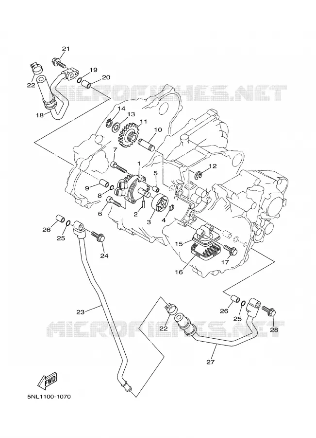 POMPE A HUILE Yamaha MOTO 250 2002 YZF  YZ250F