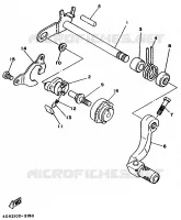 PEDALE DE SELECTEUR pour Yamaha YZ250LC de 1995