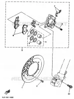 ETRIER DE FREIN AVANT pour Yamaha YZ250LC de 1995