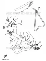 SUPPORT / REPOSE PIEDS pour Yamaha YZ250LC de 1995