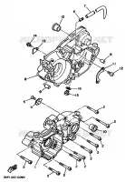 CARTER MOTEUR pour Yamaha YZ250LC de 1995