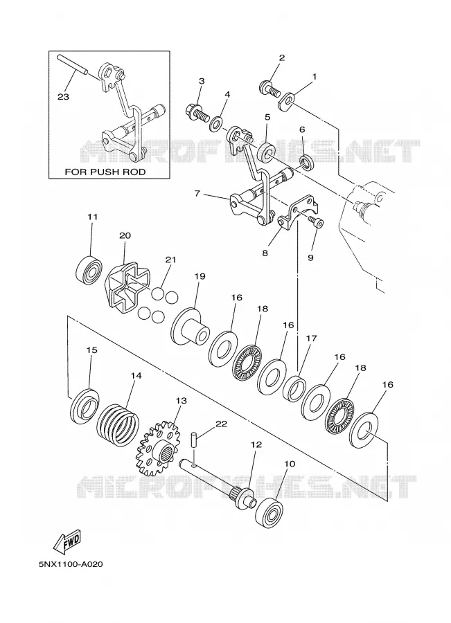 VALVE D'ECHAPPEMENT Yamaha MOTO 250 2003 YZ  YZ250R