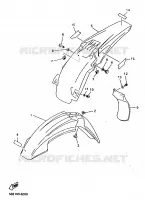GARDE BOUE pour Yamaha YZ400F de 1998