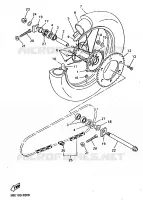 ROUE ARRIERE pour Yamaha YZ400F de 1998