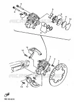 ETRIER DE FREIN ARRIERE pour Yamaha YZ400F de 1998