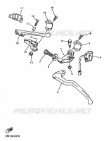 COMMODO / LEVIER pour Yamaha YZ400F de 1998