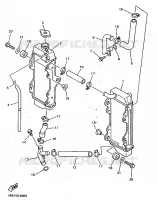 RADIATEUR / DURITES pour Yamaha YZ400F de 1998