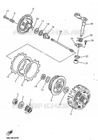 EMBRAYAGE DE DEMARREUR pour Yamaha YZ400FK de 1998