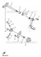 AXE DE SELECTEUR / PEDALE pour Yamaha YZ400FK de 1998