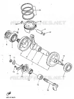 VILEBREQUIN / PISTON pour Yamaha YZ400FK de 1998