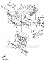 BRAS ARRIERE pour Yamaha YZ400FK de 1998
