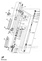 FOURCHE pour Yamaha YZ400FK de 1998