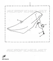 SELLE pour Yamaha YZ400FK de 1998