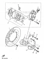 ETRIER DE FREIN AVANT pour Yamaha YZ400FK de 1998